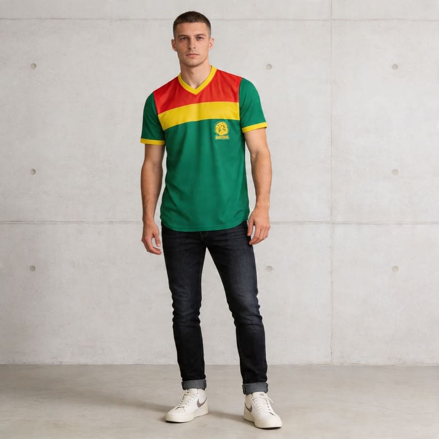 Kameroen "Retro History" JELEX Heren T-shirt