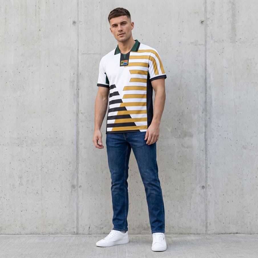 Zuid-Afrika "Retro History" JELEX Heren voetbalshirt