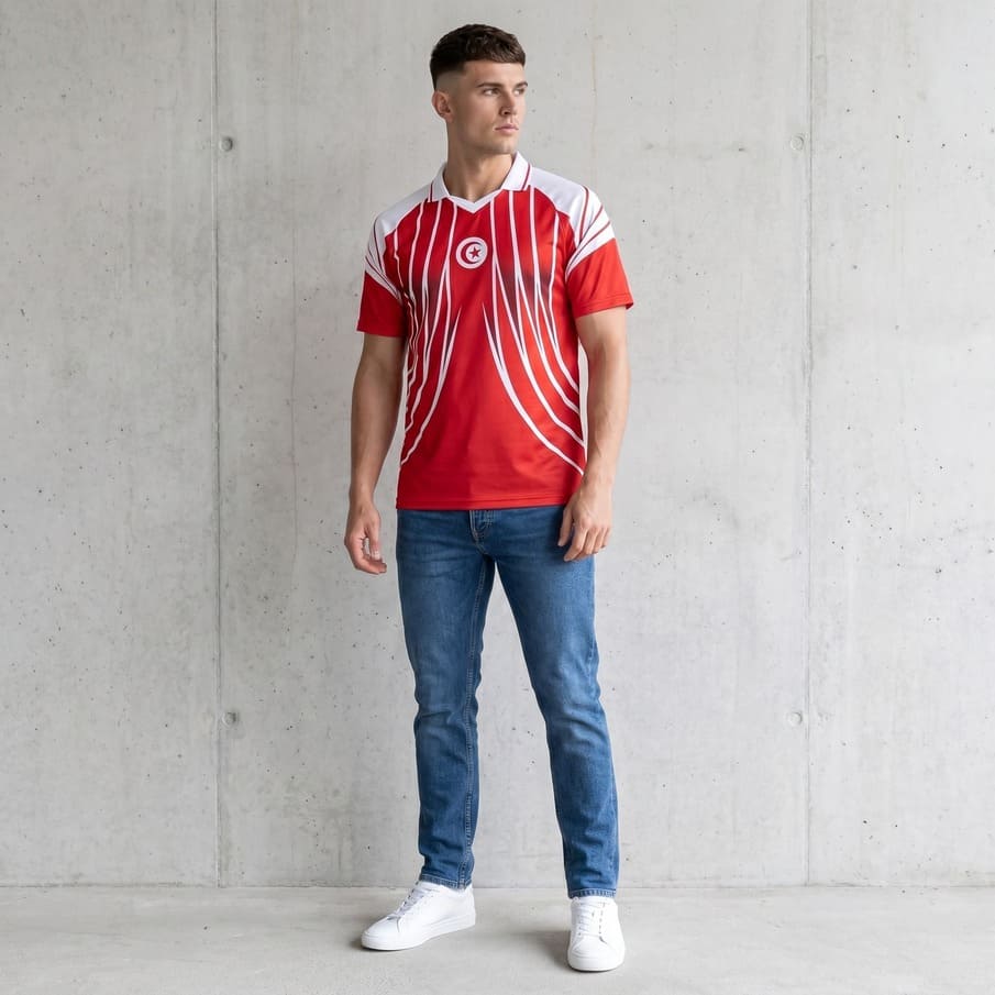 Tunesië "Retro Geschiedenis" JELEX Heren T-shirt