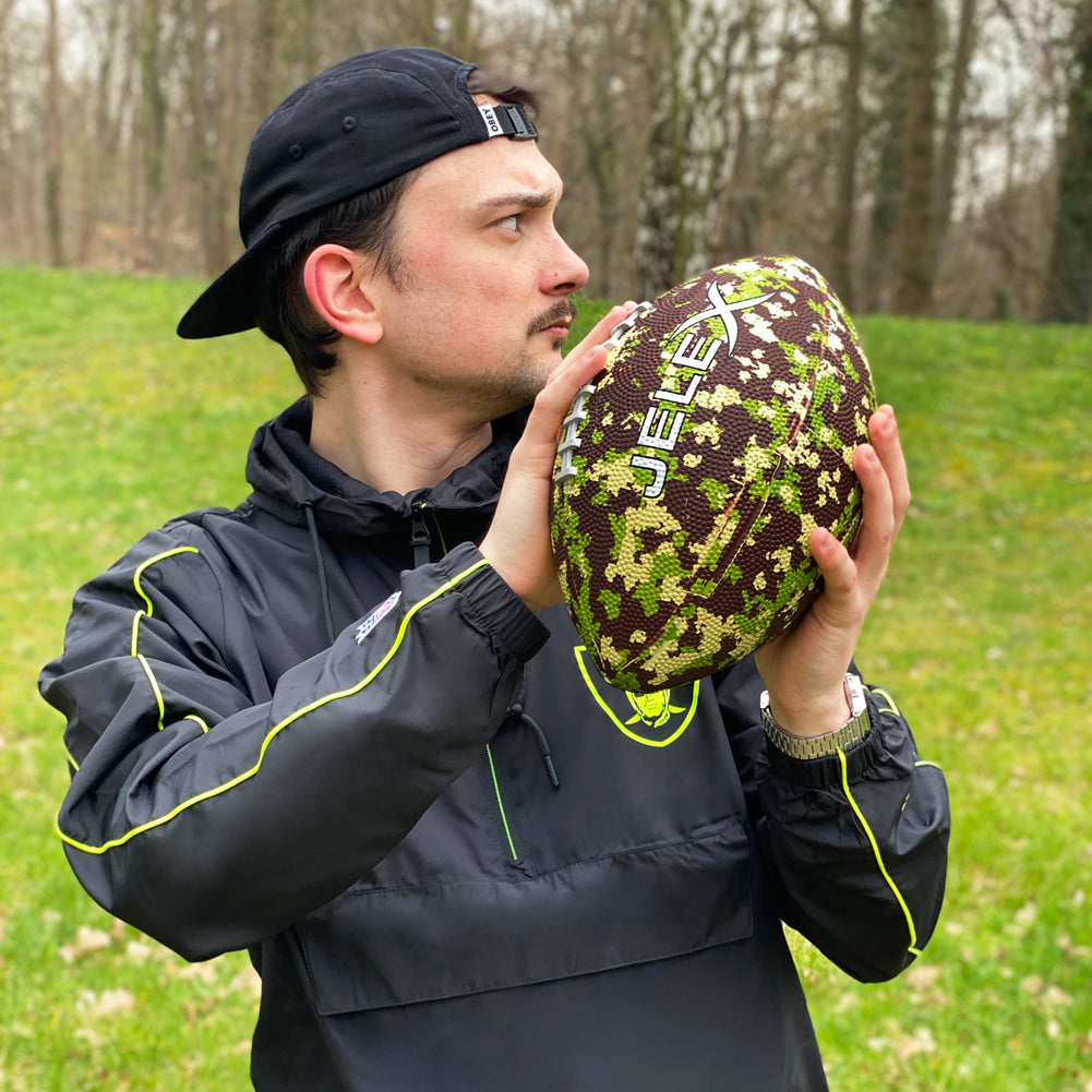 JELEX Touchdown American football bal camouflage groen