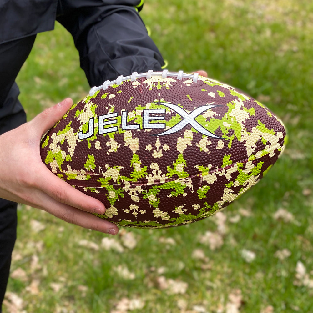 JELEX Touchdown American football bal camouflage groen