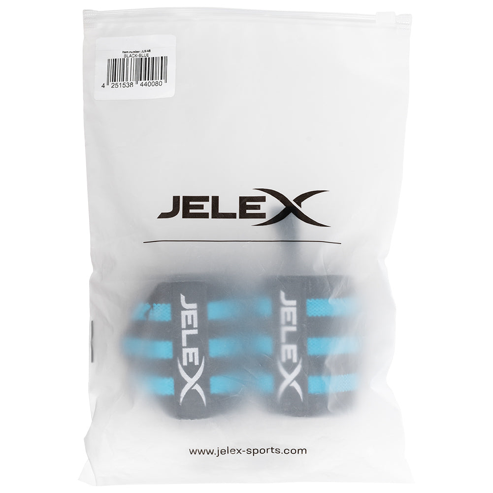 JELEX Strong Fitness polsbanden zwart-blauw