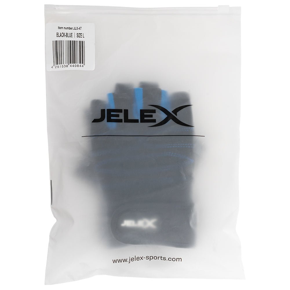 JELEX Fit Gevoerde trainingshandschoenen zwart-blauw
