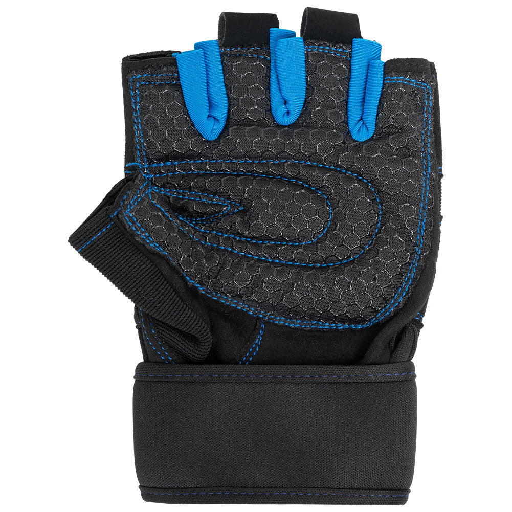 JELEX Fit Gevoerde trainingshandschoenen zwart-blauw