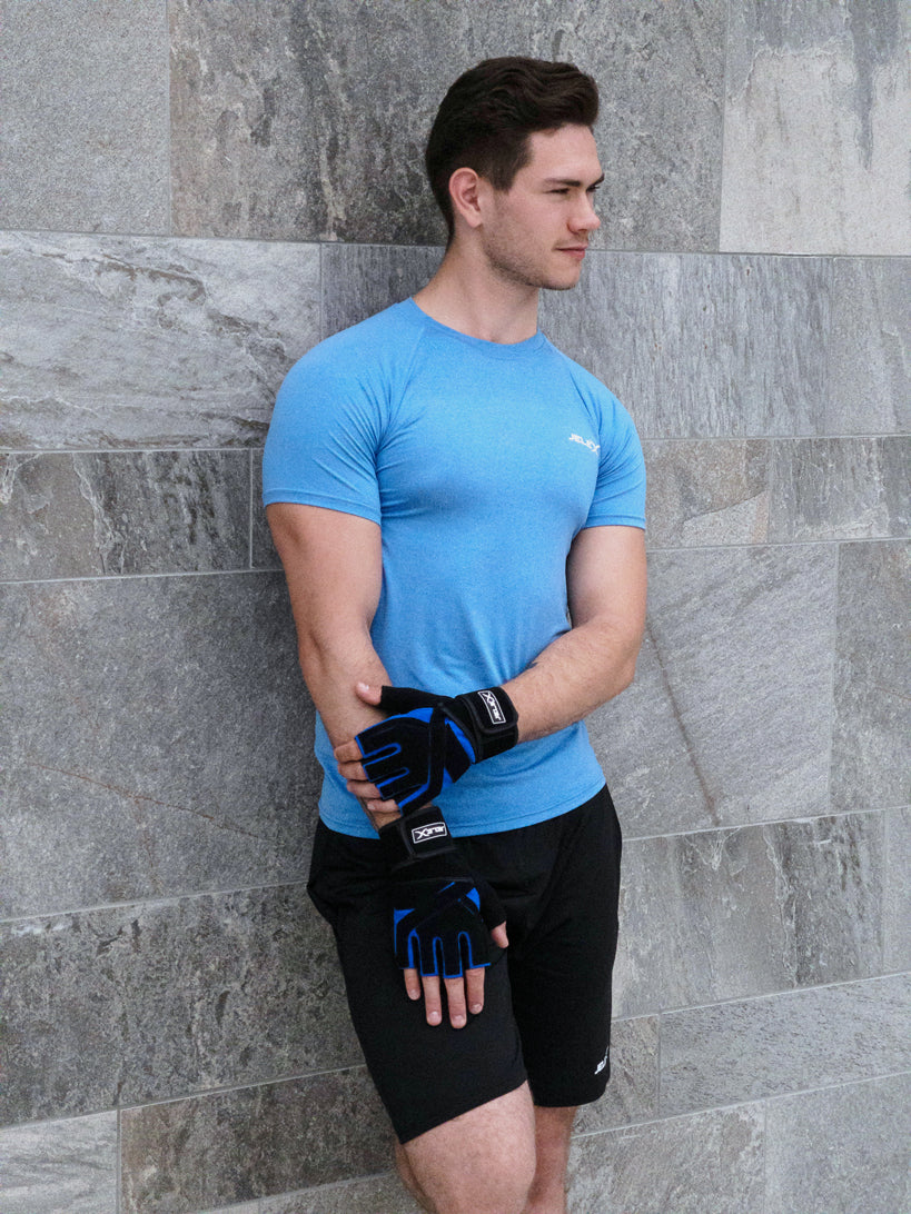 JELEX Power Premium gevoerde trainingshandschoenen zwart-blauw