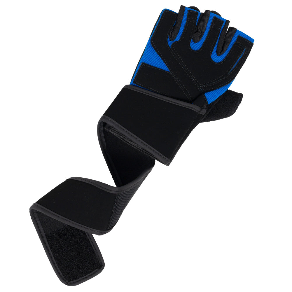 JELEX Power Premium gevoerde trainingshandschoenen zwart-blauw