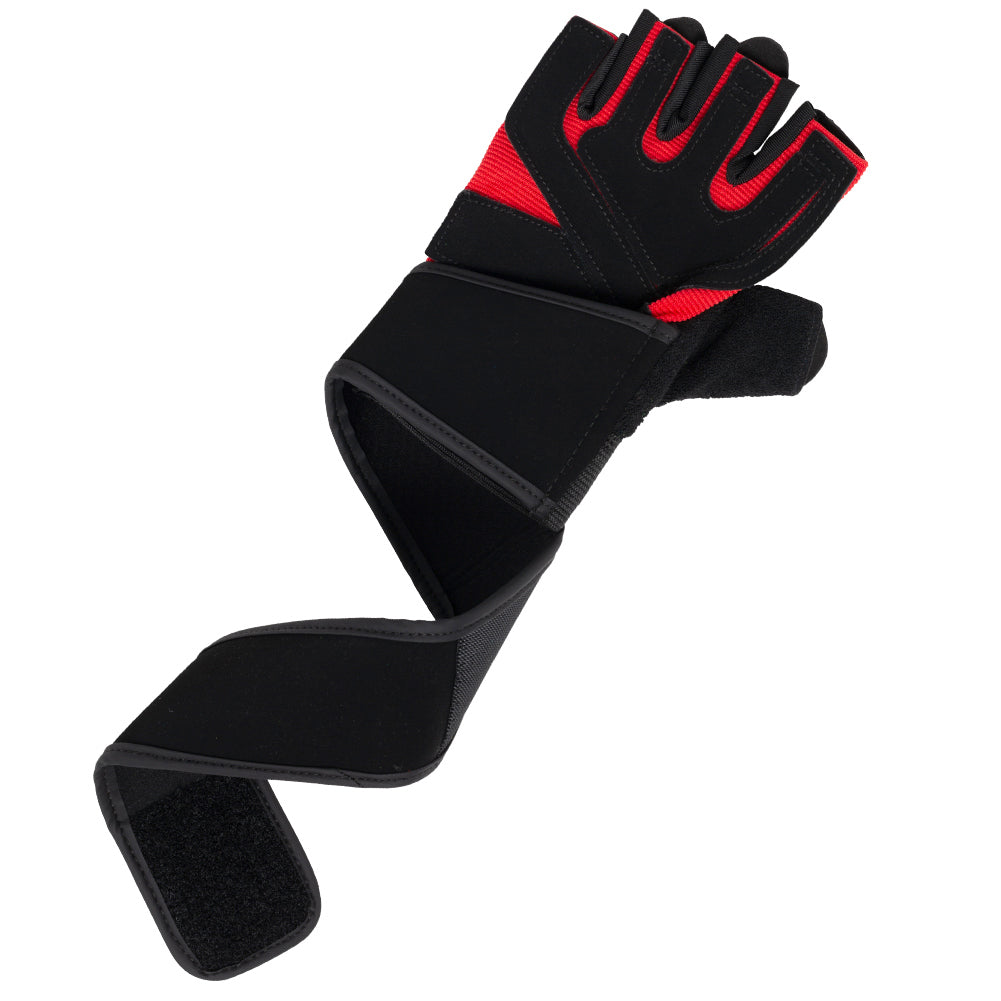 JELEX Power Premium gevoerde trainingshandschoenen zwart-rood