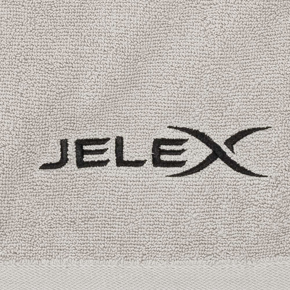 JELEX "100FIT" Fitness handdoek met zak grijs