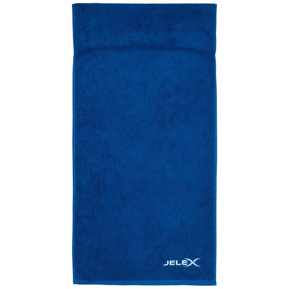 JELEX "100FIT" Fitness handdoek met zak koningsblauw