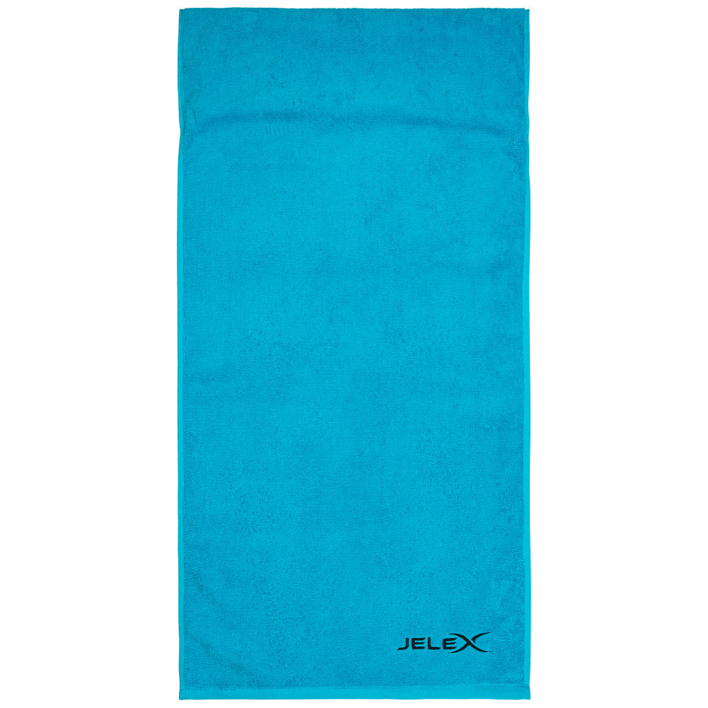 JELEX "100FIT" Fitness handdoek met zak turkoois