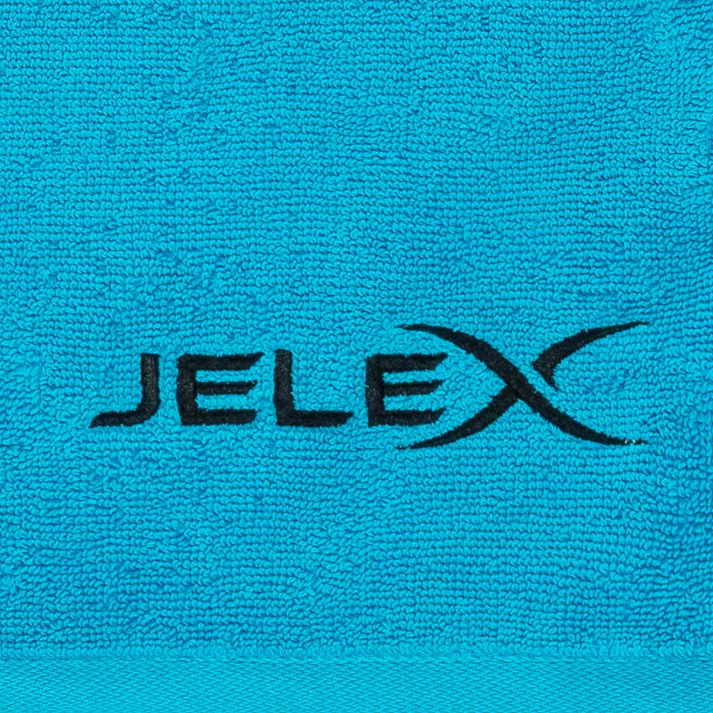 JELEX "100FIT" Fitness handdoek met zak turkoois