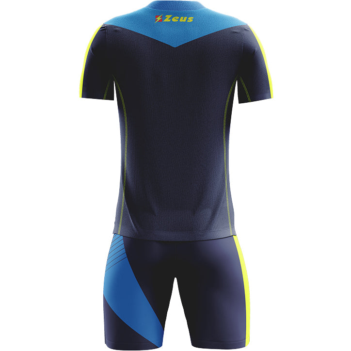 Zeus Kit Alex heren tenue met korte broek royal neongeel