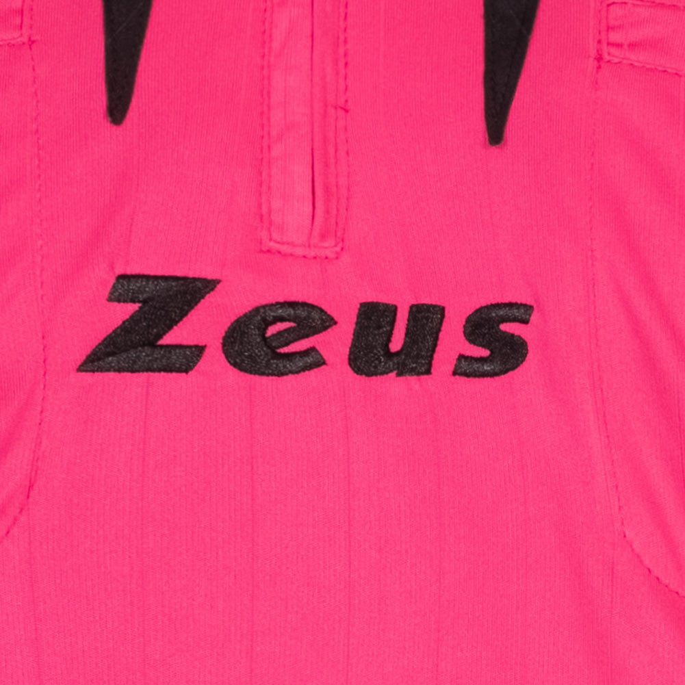 Zeus heren scheidsrechterset shirt met korte broek Fuxia