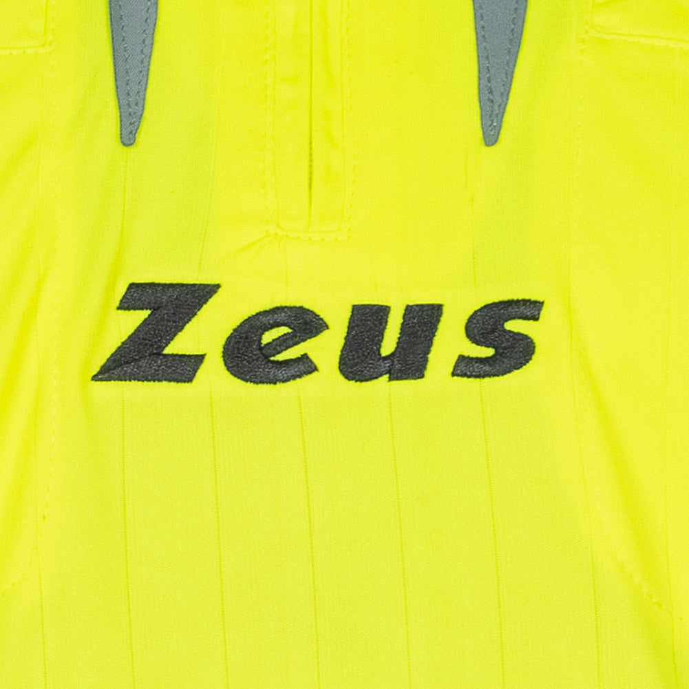 Zeus Heren Scheidsrechter set met truitje en shorts Neongeel