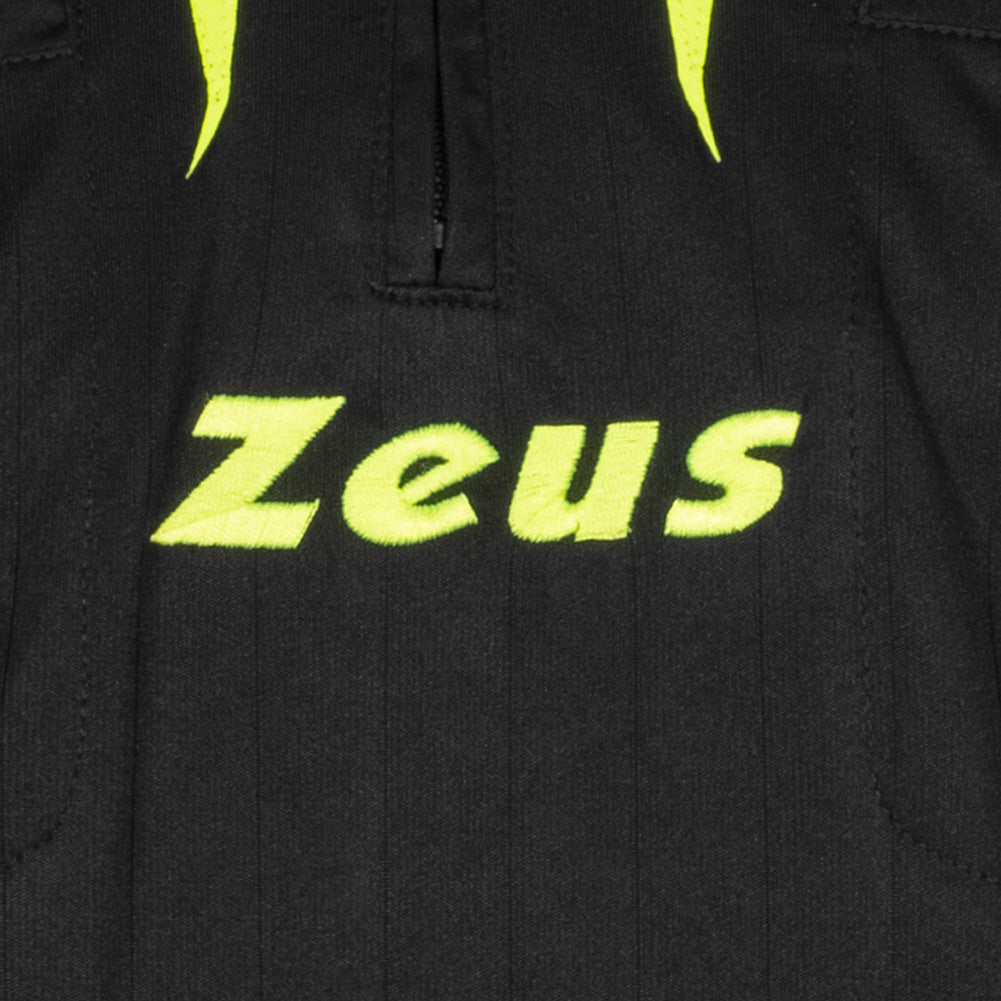 Zeus Heren Scheidsrechter set met truitje en shorts Zwart