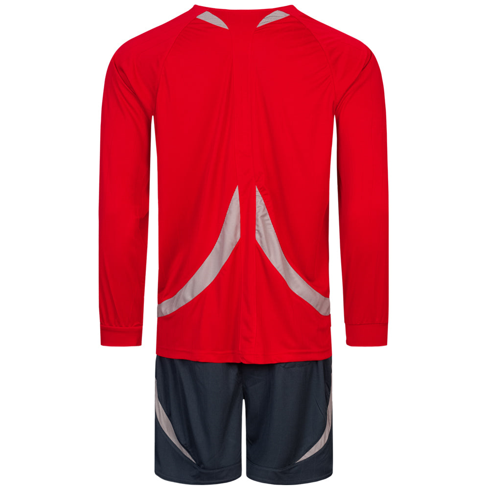 Zeus Heren Scheidsrechter set met truitje en shorts Rood