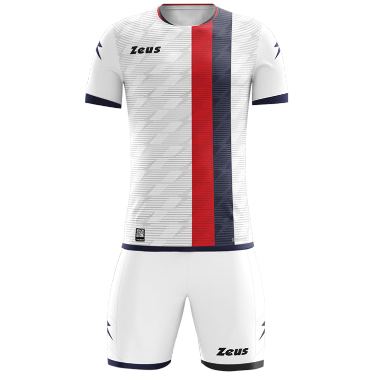 Zeus Icon Teamwear Set Shirt met short wit marine
