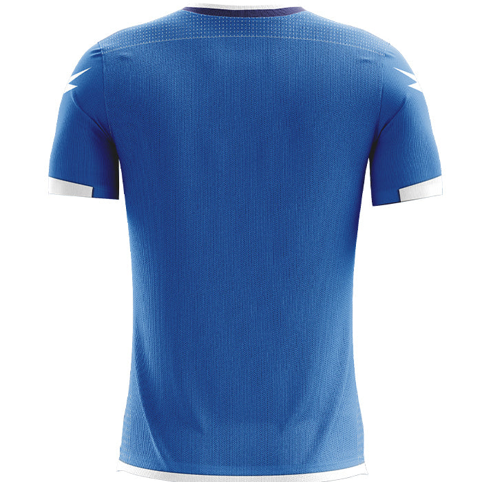 Zeus Icon Teamwear Set Shirt met short wit licht royal blue
