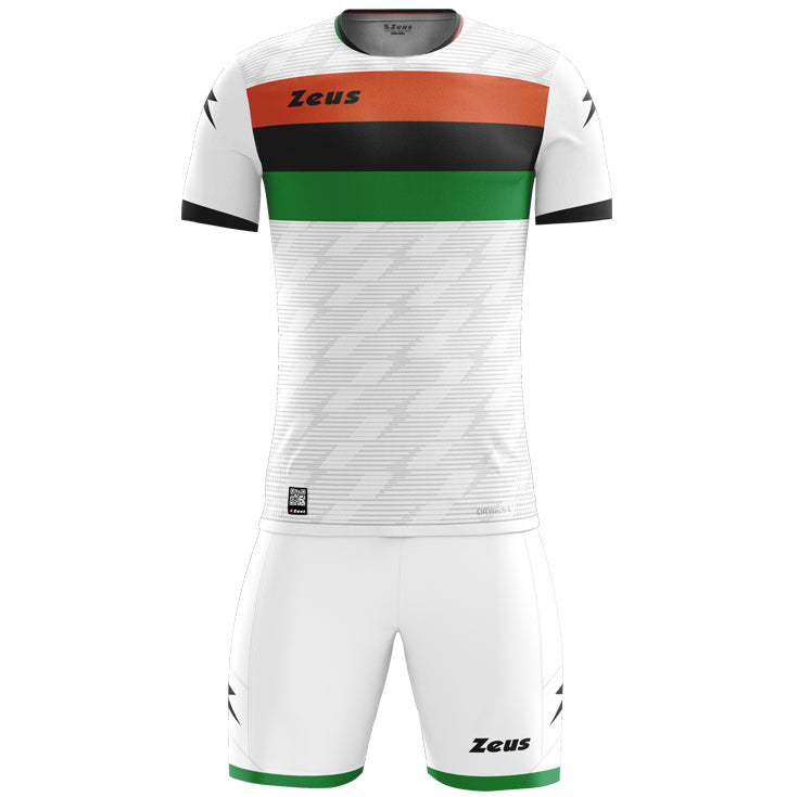 Zeus Icon Teamwear Set T-shirt met korte broek wit zwart groen