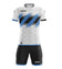 Zeus Icon Teamwear Set Shirt met short wit royal blue – S|M