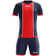 Zeus Icon Teamwear Set Shirt met short marinerood – S|M