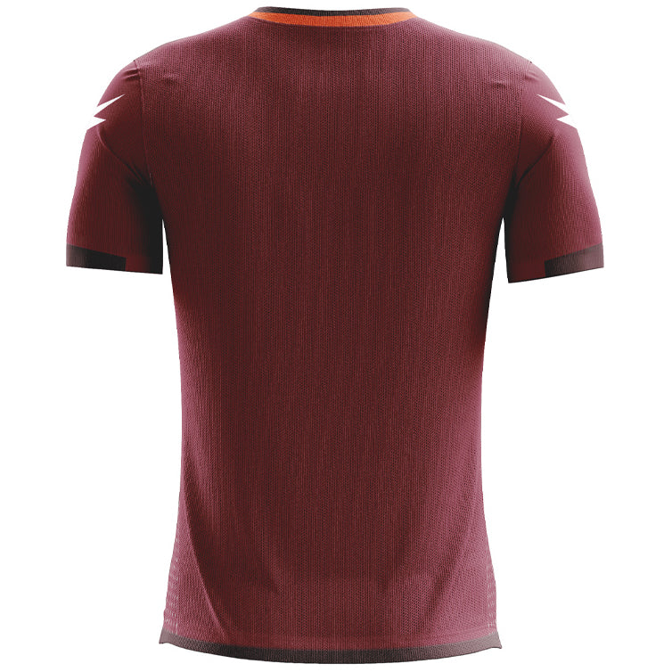 Zeus Icon Teamwear Set Shirt met short donkerrood oranje