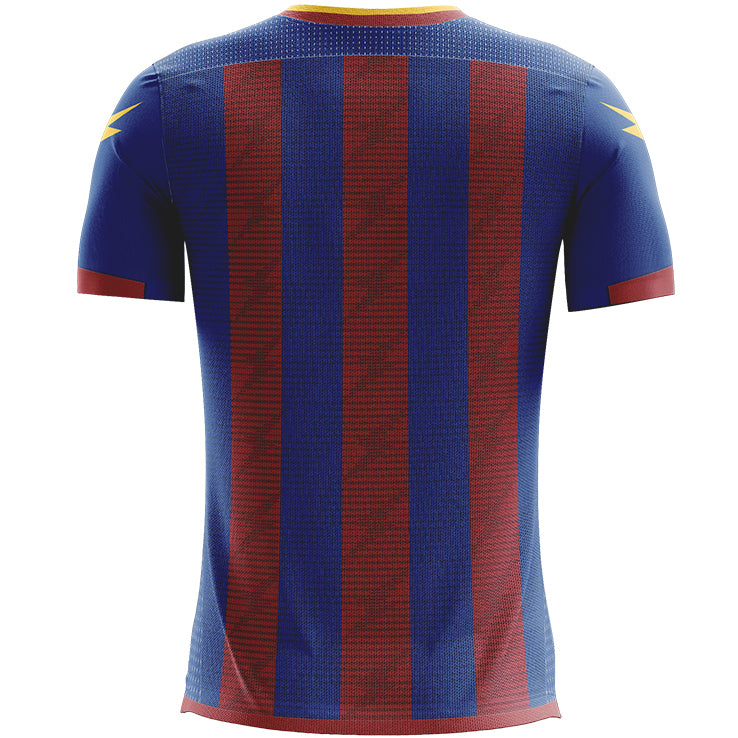 Zeus Icon Teamwear Set Shirt met short royal blue donkerrood