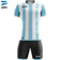 Zeus Mundial Teamkleding Set Shirt met Shorts wit sky – 128 YS|3XS