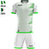 Zeus Mundial Teamwear Set Shirt met korte broek wit groen – 128 JS|3XS