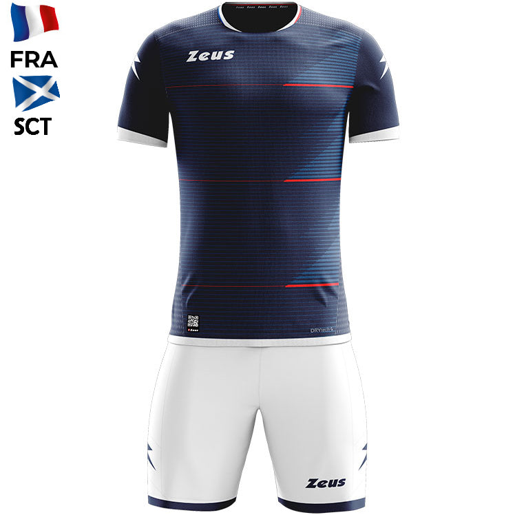 Zeus Mundial Teamwear Set Trikot mit Shorts navy-weiß