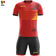 Zeus Mundial Teamkledingset T-shirt met korte broek rood zwart – 128 YS|3XS