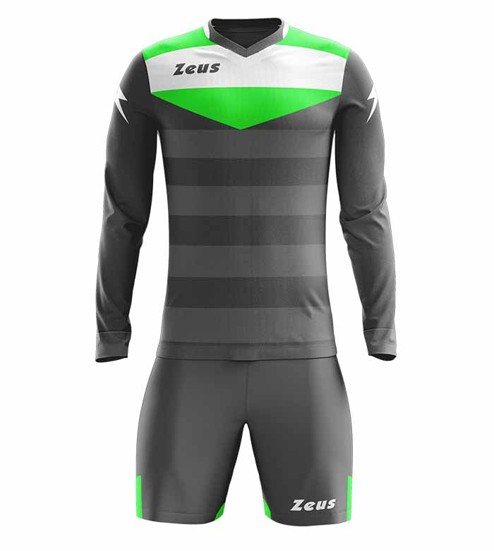 Zeus Argo Keeperset shirt lange mouw met korte broek grijs