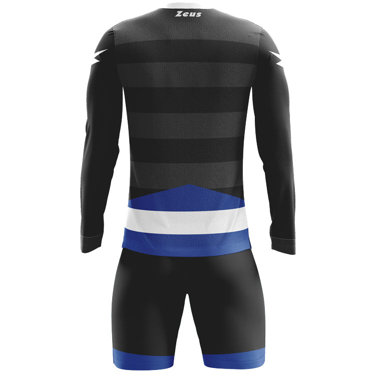 Zeus Argo Keeperset shirt lange mouwen met short zwart koningsblauw