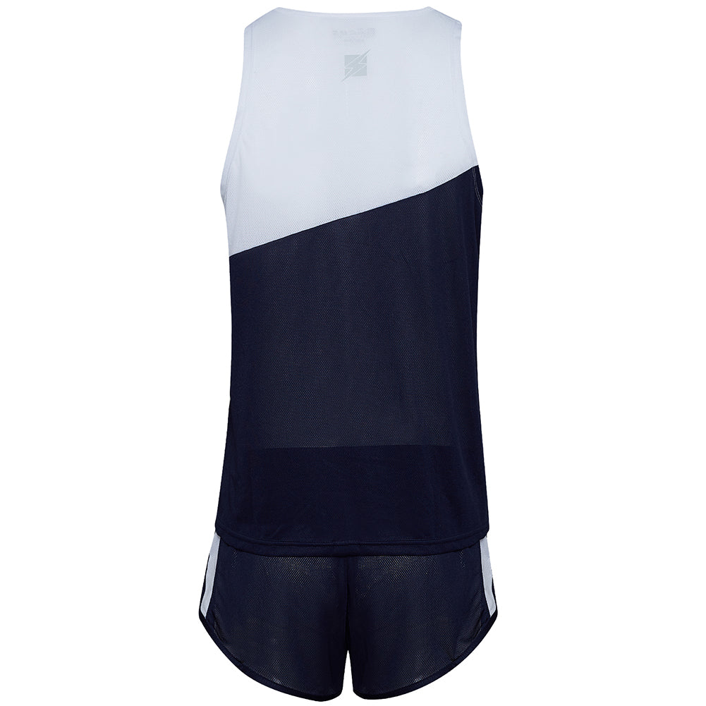 Zeus Kit Robert Heren Atletiekpak Shirt met short marine