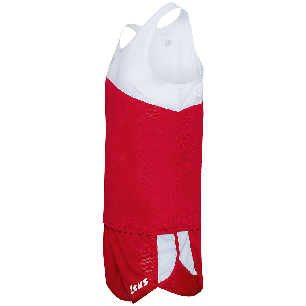 Zeus Kit Robert Heren Atletiekpak Shirt met short rood