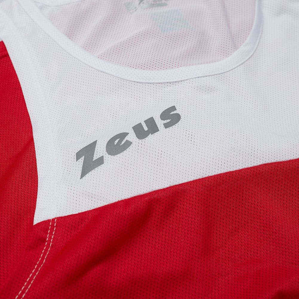 Zeus Kit Robert Heren Atletiekpak Shirt met short rood