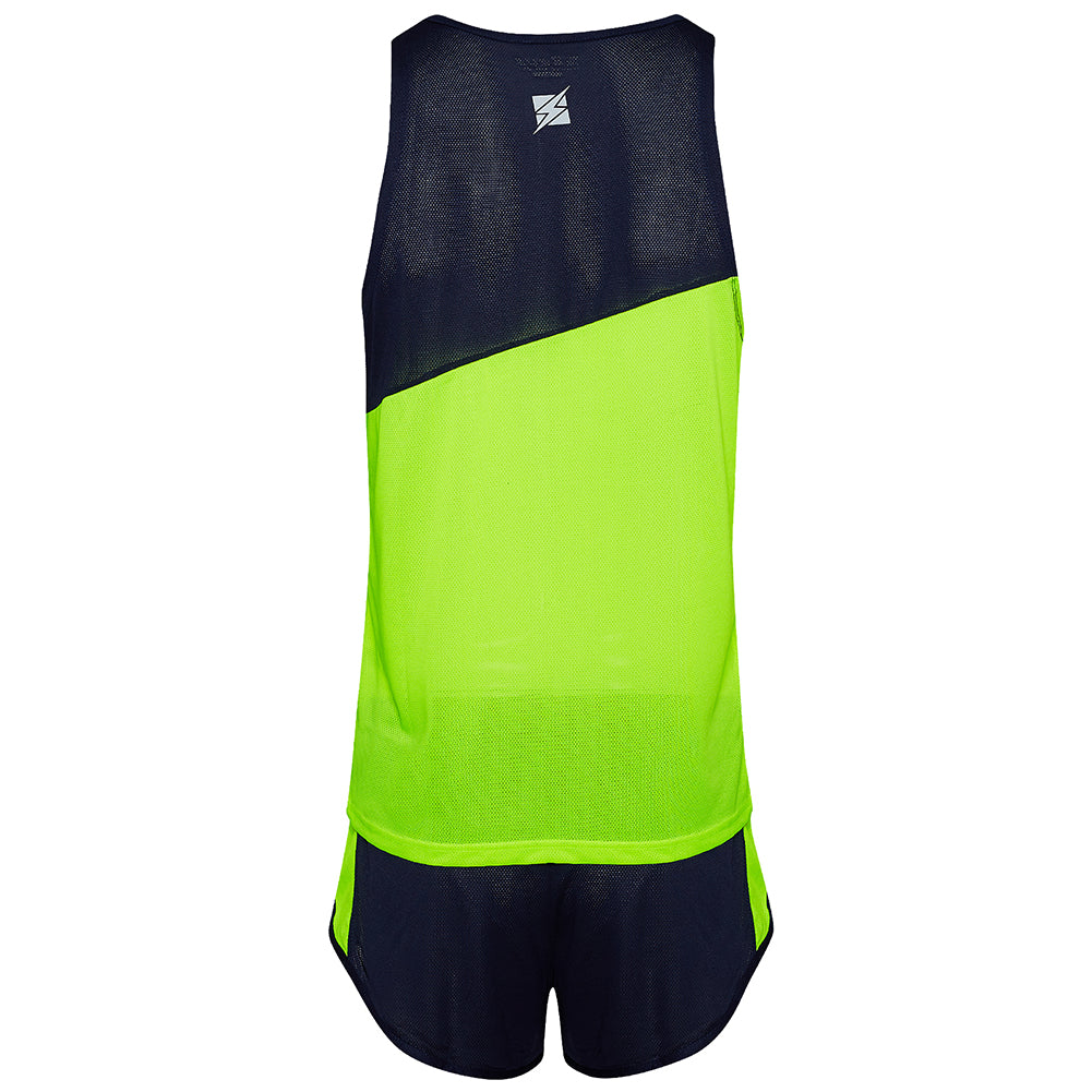 Zeus Kit Robert Heren Atletiekpak Shirt met short geel