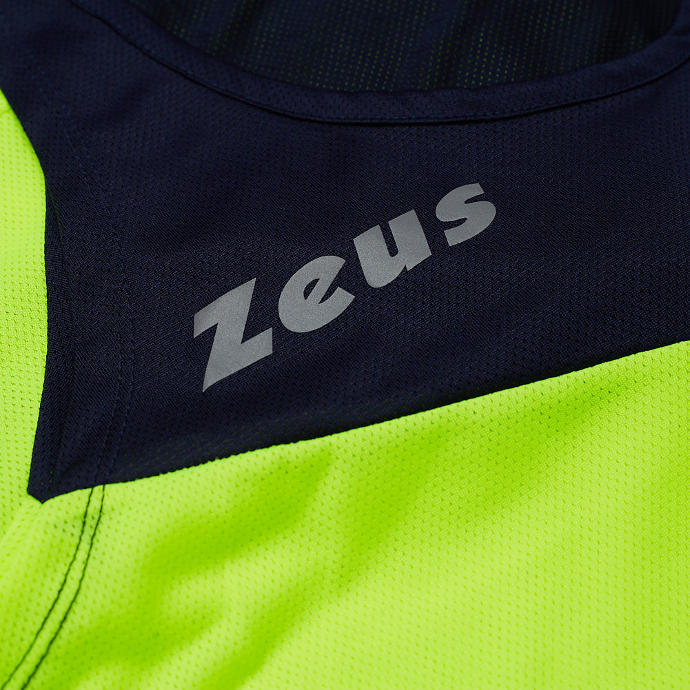Zeus Kit Robert Heren Atletiekpak Shirt met short geel