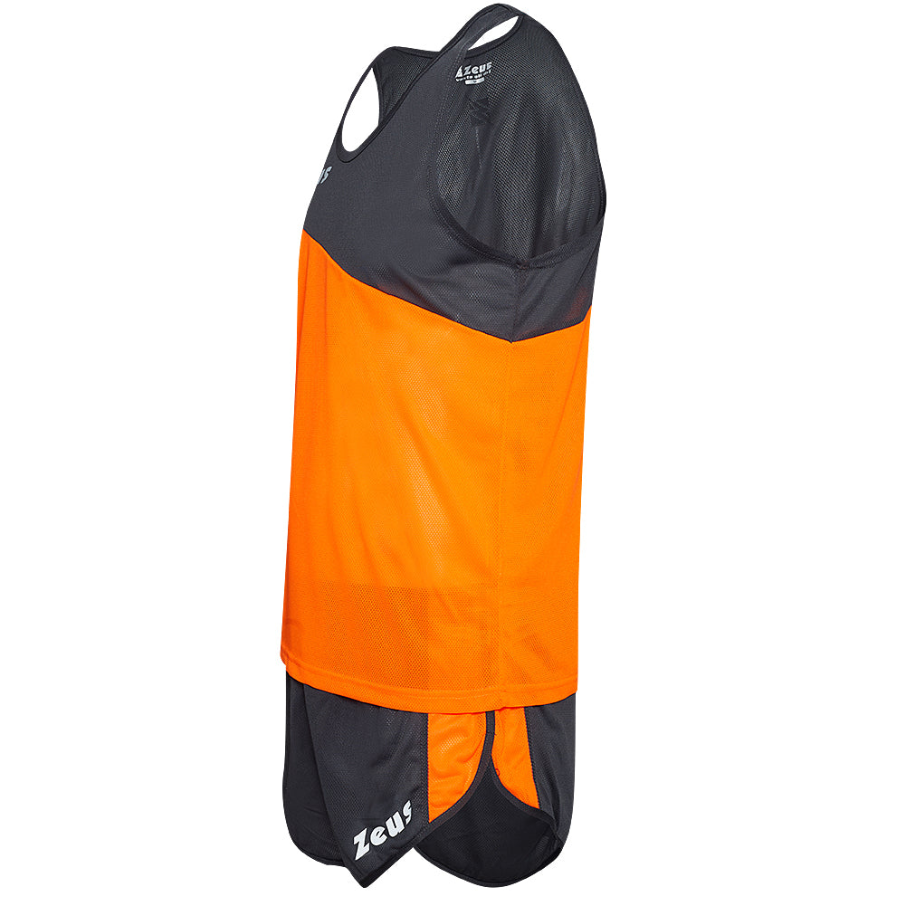 Zeus Kit Robert Heren Atletiekpak Shirt met short oranje
