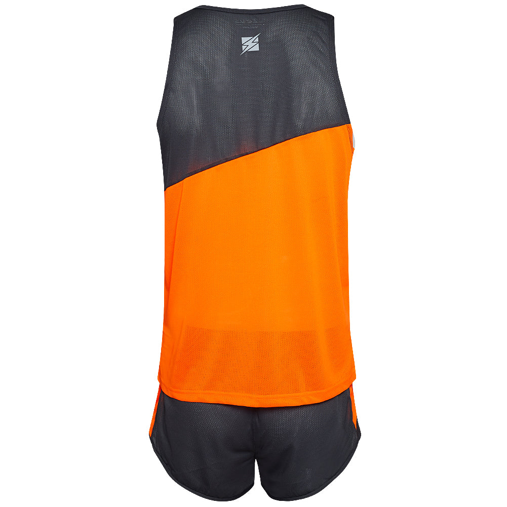 Zeus Kit Robert Heren Atletiekpak Shirt met short oranje