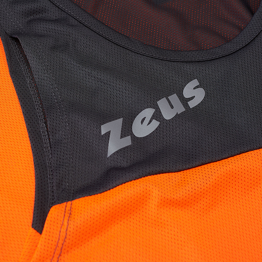 Zeus Kit Robert Heren Atletiekpak Shirt met short oranje