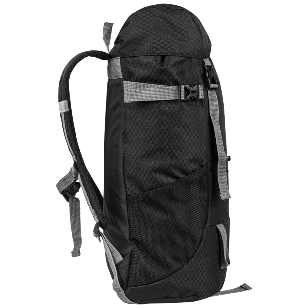 KIRKJUBØUR® "Abisko" Premium Outdoor Trekking Rugzak 30 L zwart