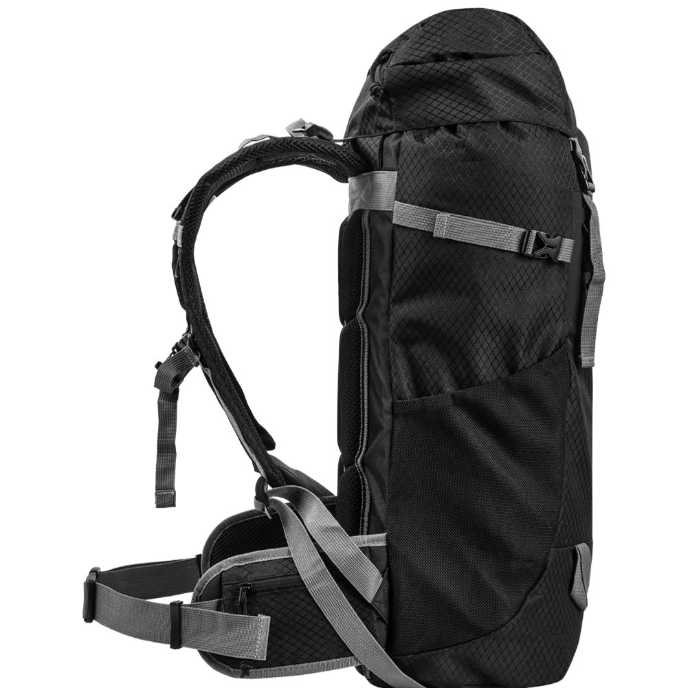 KIRKJUBØUR® "Vindelfjäll" Outdoor Trekkingrugzak 35 L zwart