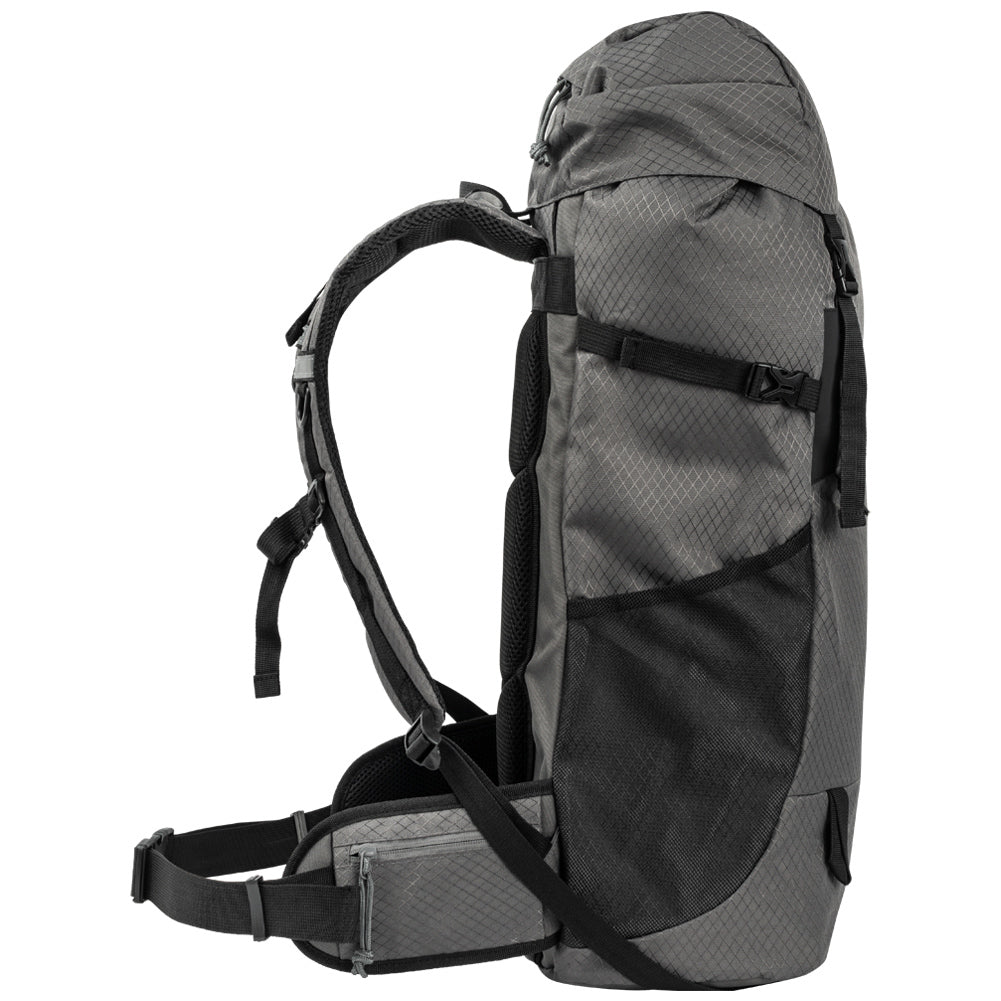 KIRKJUBØUR® "Vindelfjäll" Outdoor Trekkingrugzak 35 L grijs