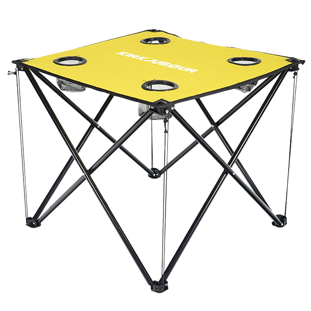 KIRKJUBØUR® "Solkatt" inklapbare campingtafel oker