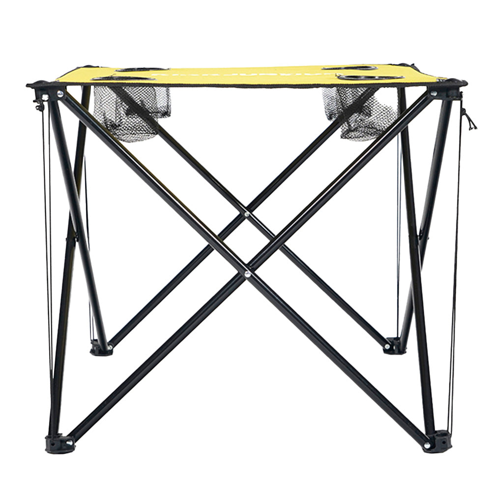 KIRKJUBØUR® "Solkatt" inklapbare campingtafel oker