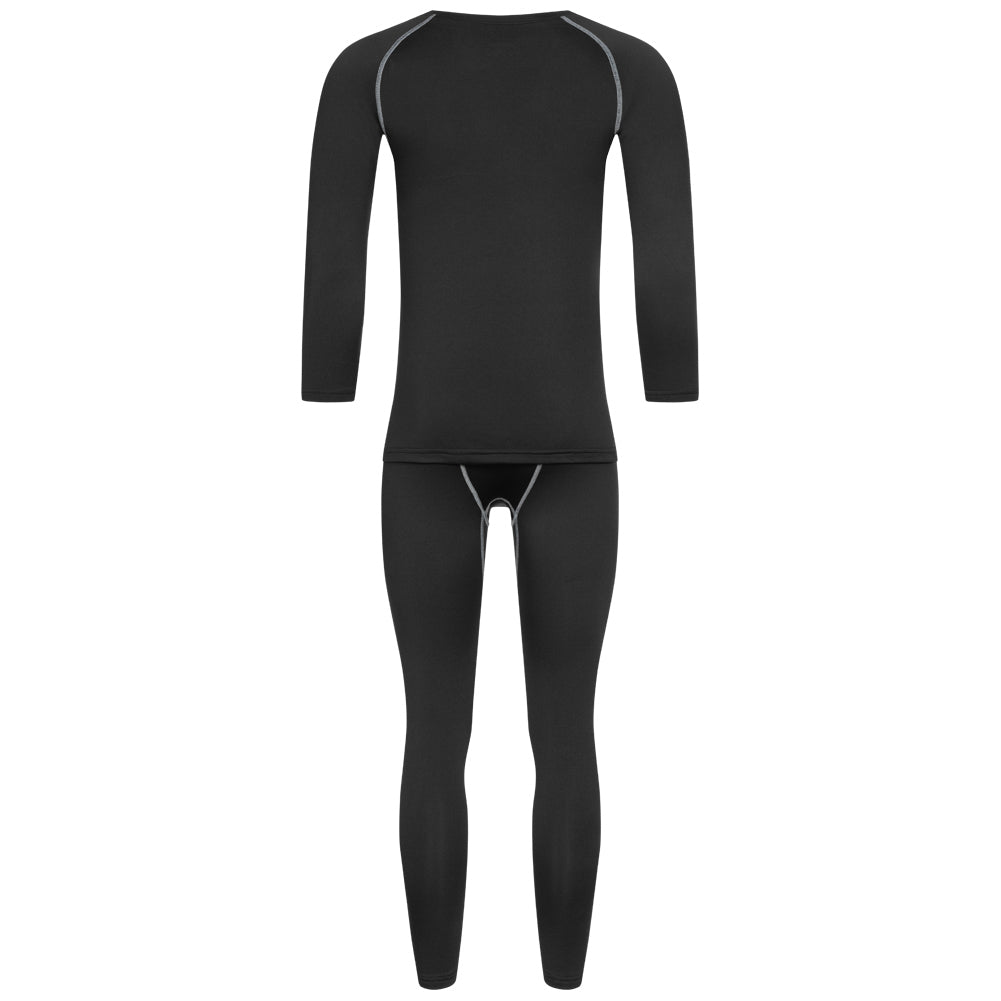 KIRKJUBÃUR Â® "Hafjall" Heren Thermisch ondergoed 2-delige set zwart