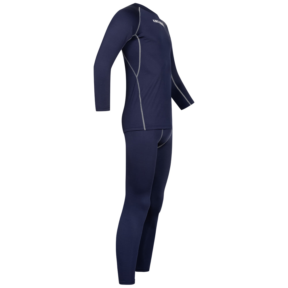 KIRKJUBÃUR Â® "Hafjall" Heren Thermisch ondergoed 2-delige set blauw