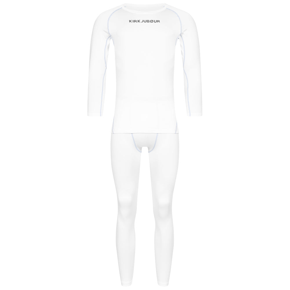 KIRKJUBÃUR Â® "Hafjall" Heren Thermisch ondergoed 2-delige set wit