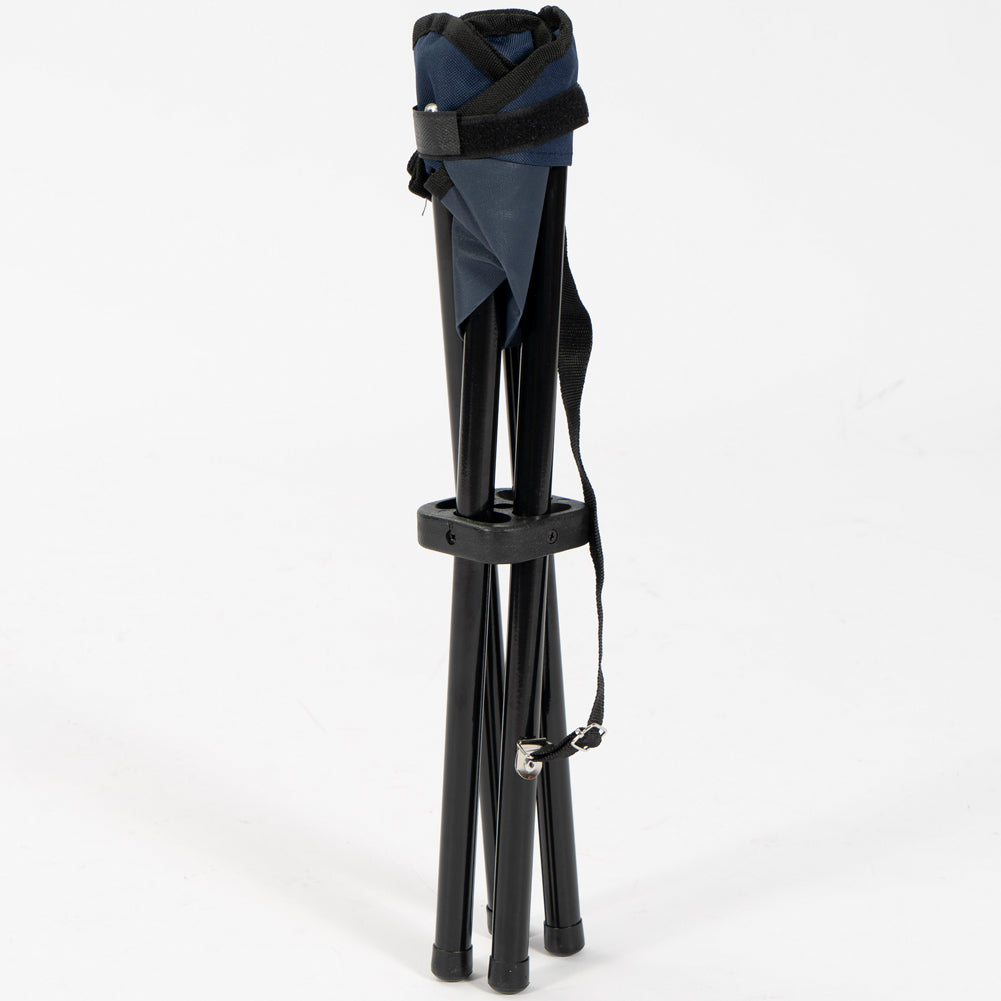 KIRKJUBØUR® "Freydis" inklapbare outdoor kruk vier poten blauw